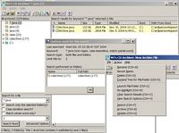 MCA search options result display + action menu